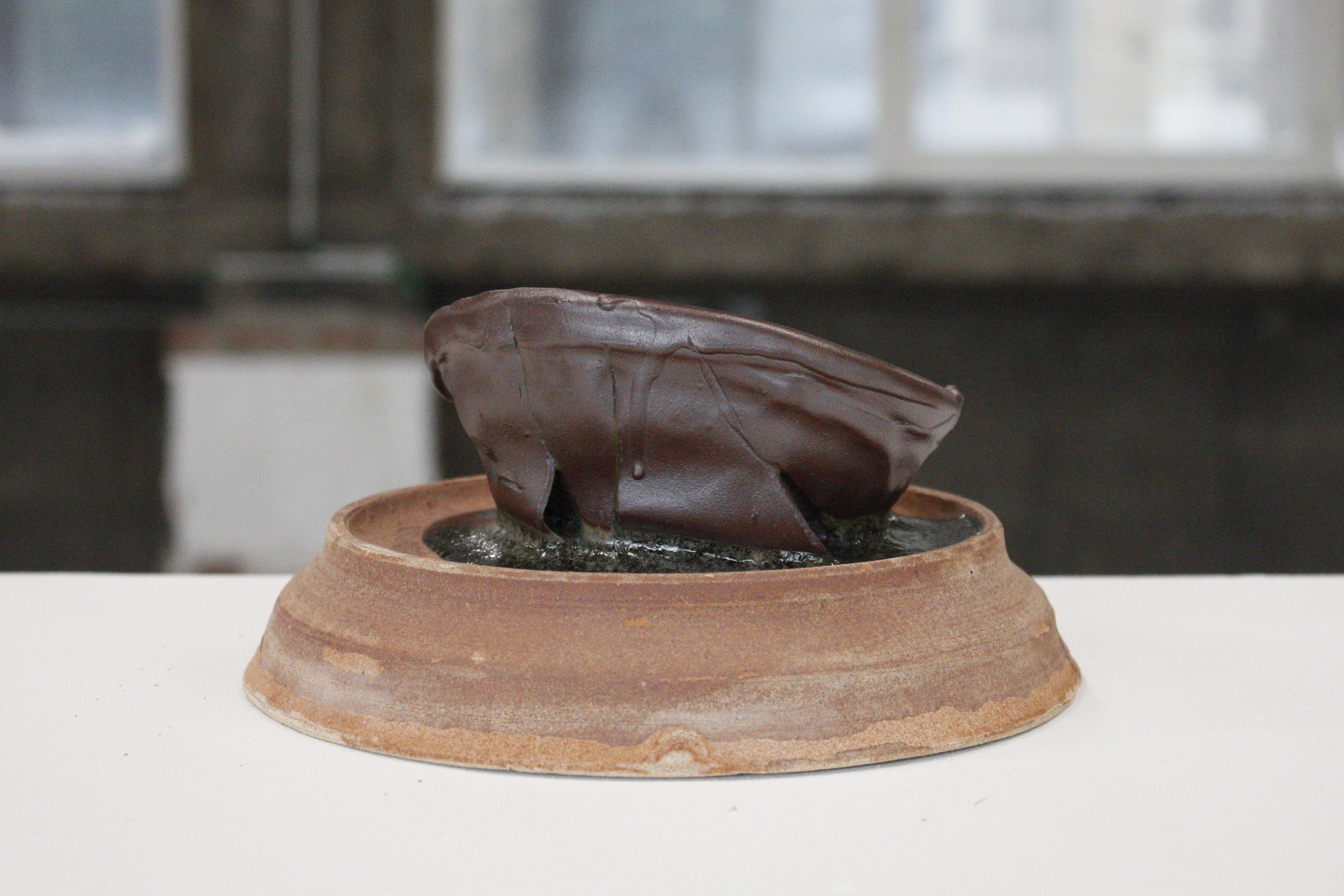 Recto V 09 - 2022 – marl and stoneware – 14x25x23